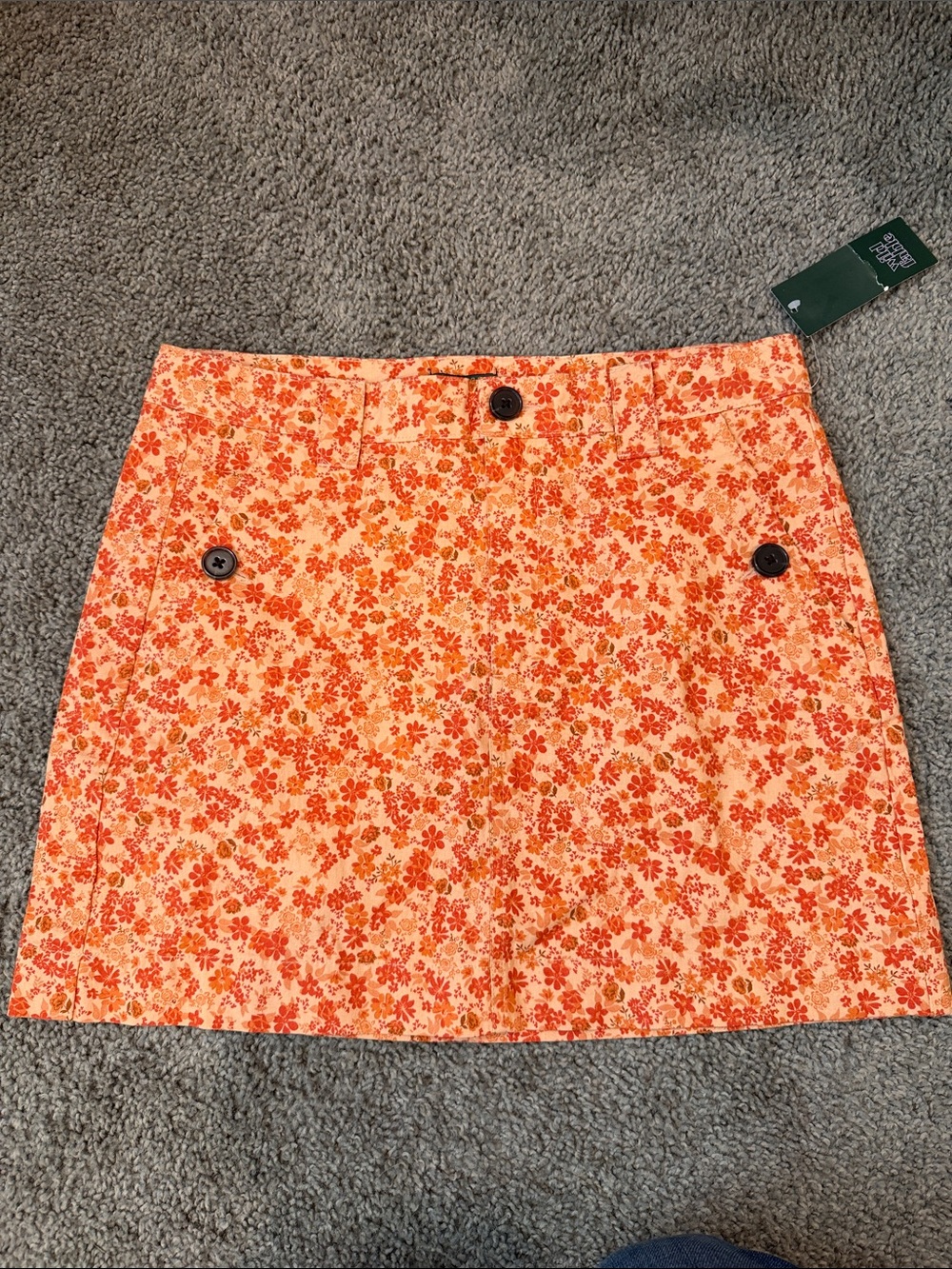 wild fable Orange Floral Mini Skirt